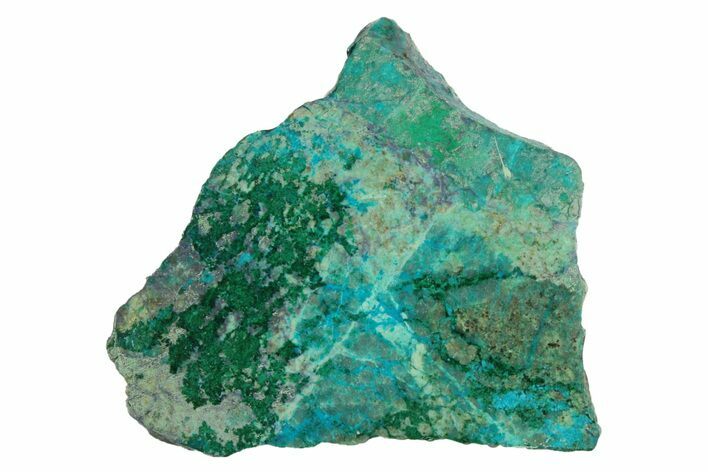 Polished Blue River Chrysocolla Slice - Arizona #303032